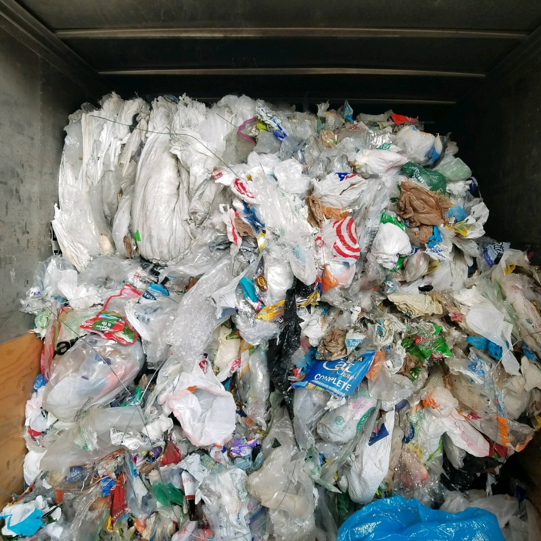 Plastic Bag Bale Headed for Recycling