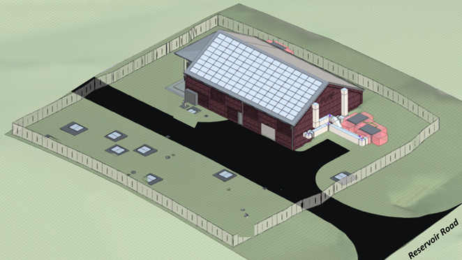 Rendering of the new Ragged Mountain Raw Water Pump Station Rendering of the new Ragged Mountain Raw Water Pump Station