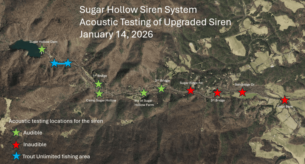 Sugar Hollow Siren System Sound Map