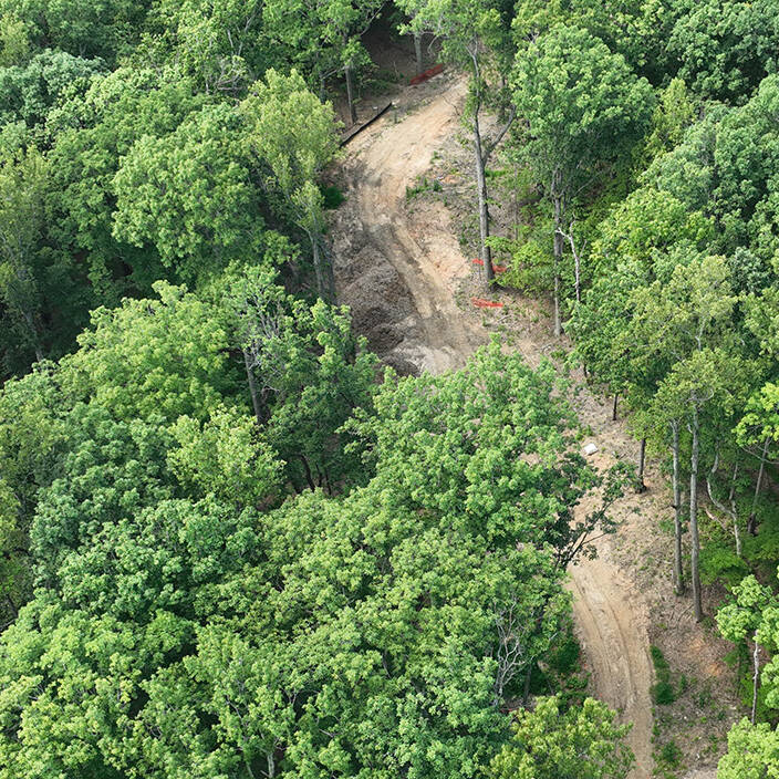 Site is prepared for blasting