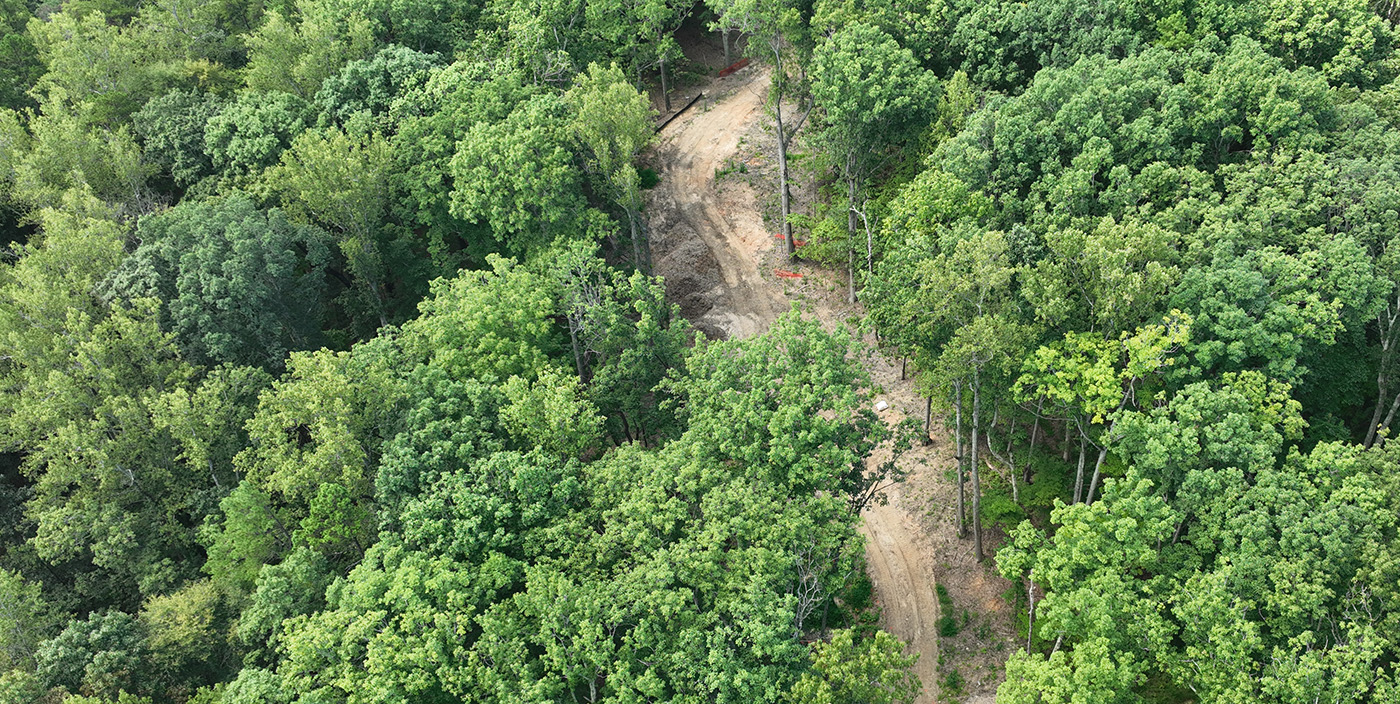Blasting site Site is prepared for blasting