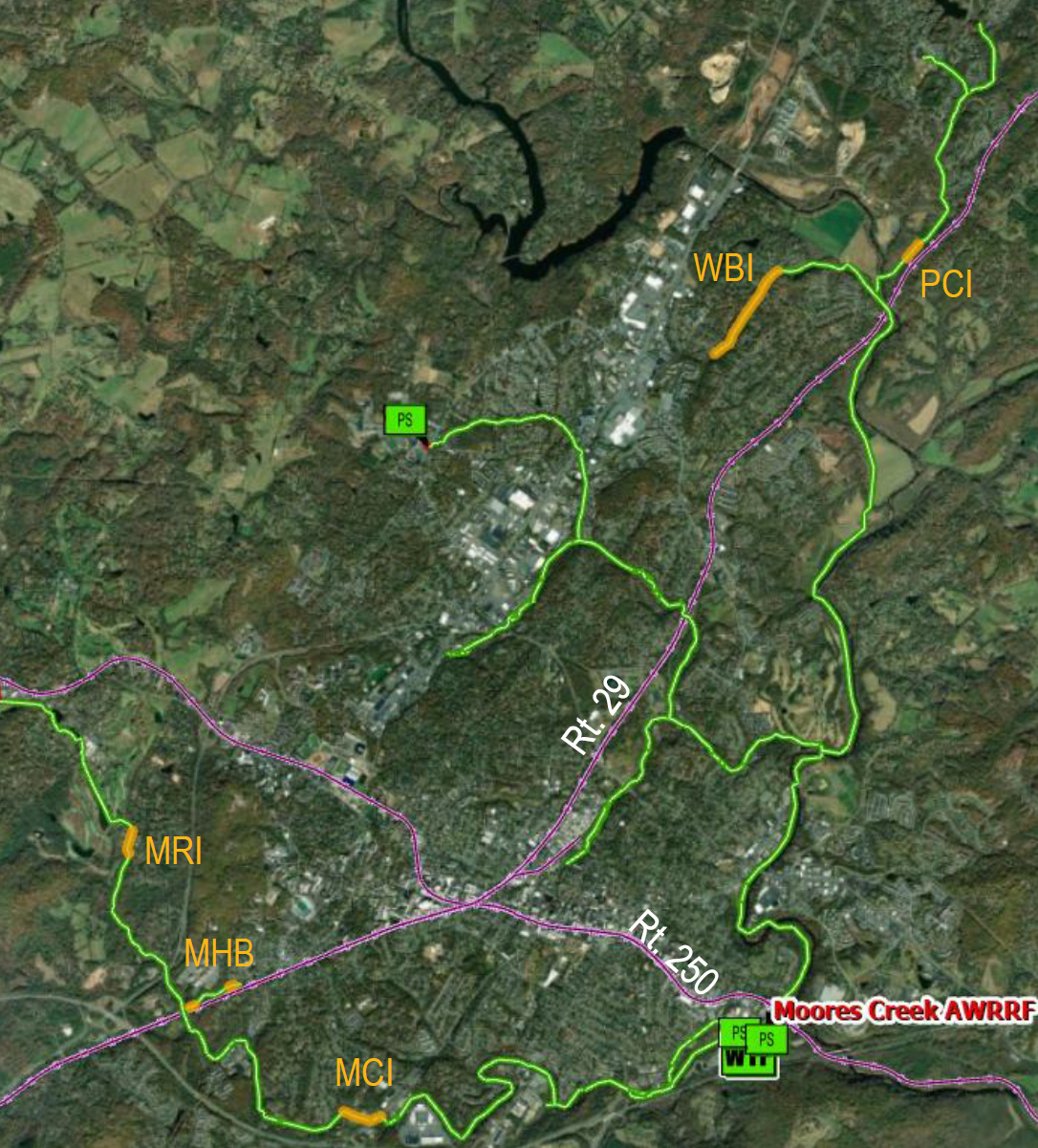 Sewer Interceptor Map